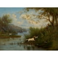 thumbnail image 3 of František Belopotocký 18x14 Black Modern Framed Museum Art Print Titled - Wild Duck Hunt (1869), 3 of 5