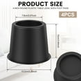 thumbnail image 2 of HLONK 6Pcs Bed Riser 4 Inch Heavy Duty Round Furniture Riser Plastic Bed Lift Riser Sofa Couch Lift Riser Table Leg Riser Elevation in Height 3.2 Inch for Table Chair Sofa Bed, 2 of 10