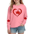 thumbnail image 2 of Amzcrzy T-Shirts Graphiques pour Garçons et Filles, Col Rond Tendance, Imprimé Feuille d'Érable, T-Shirts pour Tout-Petits et Ados, Décontractés et Confortables, Manches Longues, Coton, Tee Shirt 4 Ans, 2 of 8