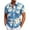 Blue, variant on Men's Vintage Hawaiian Shirt Short Sleeve Summer Beach Shirt Men Clothing,Size M-4XL