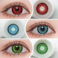 thumbnail image 2 of EYESHARE-lentes de contacto azules para Halloween, lentes de contacto de colores para ojos, Anime, Cosplay, 2 piezas, 2 of 4