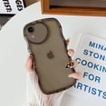 thumbnail image 5 of Compatible with iPhone XR Case(6.1"),Cute Clear Love Case,Love-Heart Camera Frame Wavy Edge Transparent Full Protection Soft TPU Shockproof Sturdy Phone Case Cover for Women Girls,Black, 5 of 14