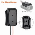 thumbnail image 1 of 1PC DIY Adapter Converter Base Shell For Makita/Bosch/Milwaukee/Dewalt/Black&Decker/Ryobi 18V Lithium Battery Cable Connector, 1 of 9