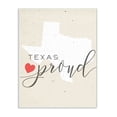 thumbnail image 2 of The Stupell Home Decor Collection Texas Proud with Heart Oversized Wall Plaque Art, 2 of 3