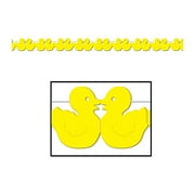 Beistle Just Duckie Garland 4" X 12' - 12 Pack (1/Pkg)