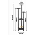 thumbnail image 3 of Royalbelle Metal Plant Stand,Multi-layer Tall Plant Shelf for Indoor Plants,Corner Plant Display Rack with Anti-slip Feet for Living Room,Balcony,Black, 3 of 5