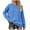Blue, variant on Lovskoo Sweaters for Women Casual Loose Long Sleeve Knitting Round Neck Sweater Blouse Tops Beige