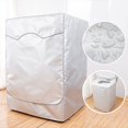 thumbnail image 1 of Washing Machine Cover Breathable Dust-proof Silver Color Good Heat Dissipation Washer Cover for Balcony, 1 of 8