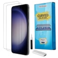 thumbnail image 2 of Htwon for Samsung Galaxy S23 Ultra/S23 Plus/S23 Screen Protector UV Tempered Glass Full Cover Film, Clear, 2 of 10