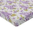 thumbnail image 2 of Ambesonne Retro Fitted Sheet, Nostalgic Floral Petals, Queen Size, Violet Purple, 2 of 3