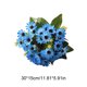 thumbnail image 3 of Plantas Verdes Artificiales De Plástico 1 unidad de flores artificiales de crisantemo azul con tallos de plástico para decoraciones de bodas y centros de mesa para el hogar. Rkxzt, 3 of 9