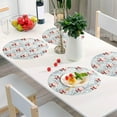 thumbnail image 6 of GZHJMY Christmas Santa Claus Round Placemats Set of 1, Non-Slip Washable Table Mats for Kitchen Dining Party Home Decor,15.4 Inch, 6 of 7