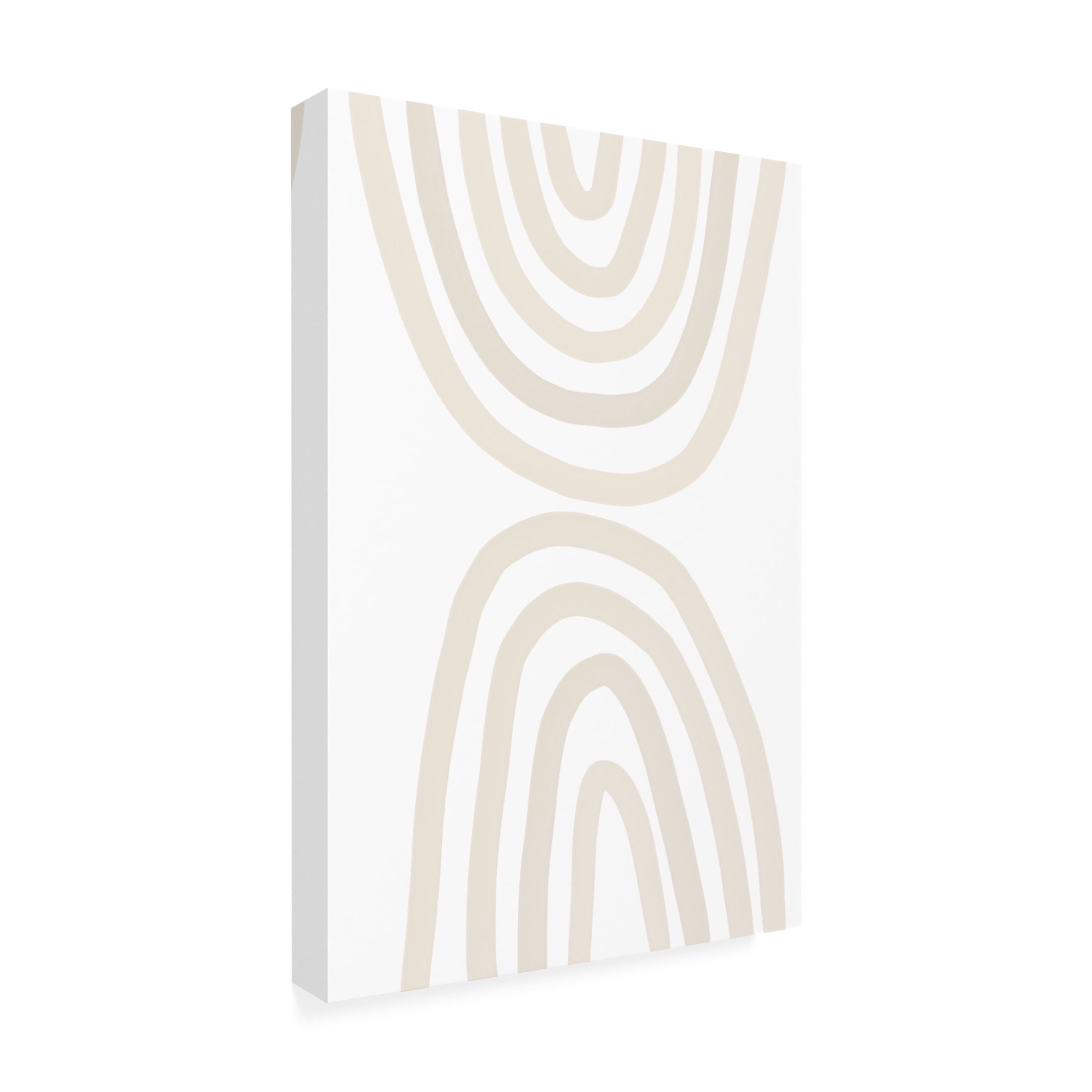 Trademark Fine Art uplusmestudio Beige Rainbow Canvas Wall Art