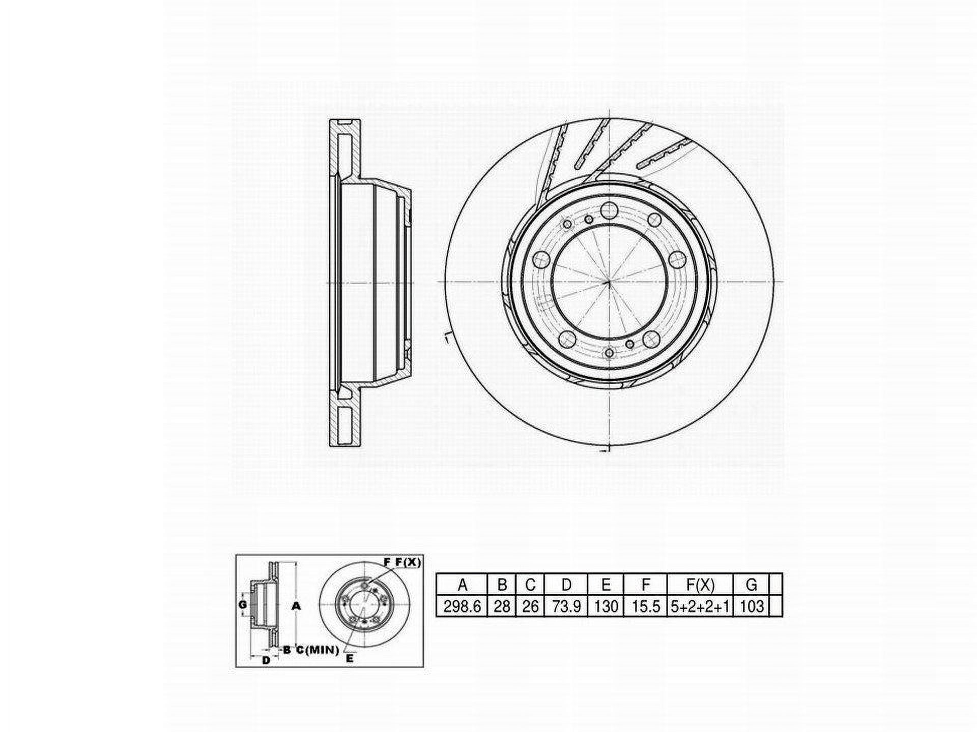 Winstop Brake Rotor, Rear Right WS242796, Porsche 911 1994-1989