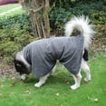thumbnail image 6 of Yardwe 1Set Microfiber Gray Pet Bathrobe Towel for Dogs and Cats Quick-drying, 6 of 8