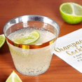 thumbnail image 4 of 50 Pack - 9 Oz Plastic Cocktail Glass,sturdy Rimmed Plastic Cups Clear Cup Disposable Wedding Cup, Birthday Anniversary Party Cup, 4 of 5