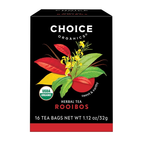 Choice Organic Rooibos Herbal Tea Bags, 16 Count