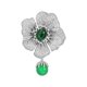 thumbnail image 1 of Broche Elegante de circonita NQ camelia, 1 of 4