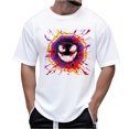 thumbnail image 1 of Tops para hombre, blusas y camisas de cuello redondo y manga corta para hombre, camiseta estampada de Halloween para hombre, top de cuello redondo y manga corta para hombre., 1 of 3
