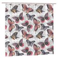 thumbnail image 2 of Sigee Vintage Butterflies for Waterproof Fabric Shower Curtain 72" W x 72" H for Bathroom Shower Curtain, 2 of 5
