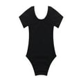 thumbnail image 2 of YiZYiF Little Girls Basic Short Sleeves Ballet Dance Gymnastics Leotard, 2 of 5