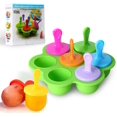 thumbnail image 1 of Moule à Glace Pop à 7 Cavités avec des Bâtons en Plastique Colorés, 1 of 7