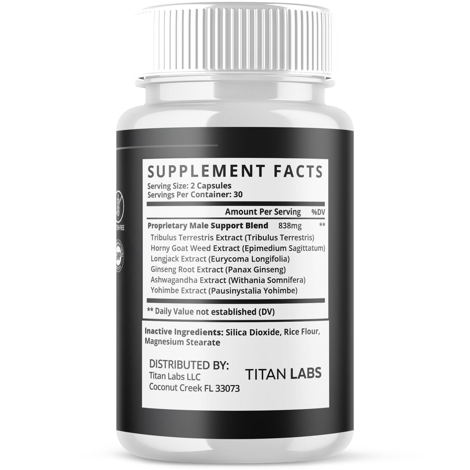 Alpha Rock Advanced Formula Natural Supplement Pills for Max Strength AlphaRock 120 Capsules