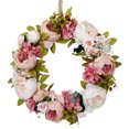 thumbnail image 1 of Guirnalda de peonía de plástico guirnalda de flores falsas artificiales decoración colgante de pared adorno de puerta colorido AweSitey HA9079-00B, 1 of 6