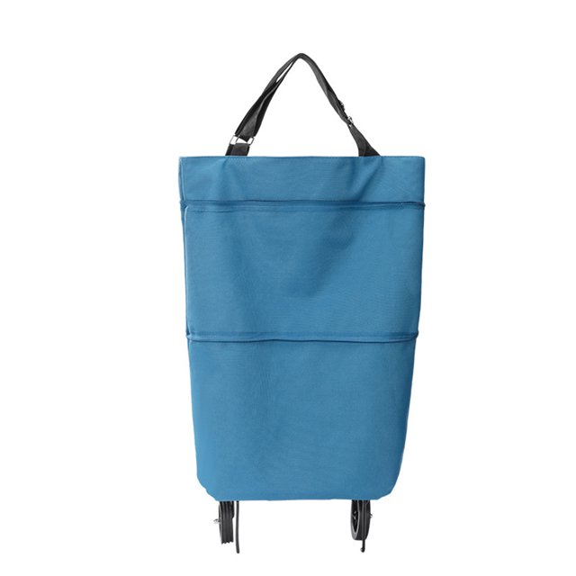 CAROOTU Portable Folding Shopping Cart Large Capacity Multifunctional Waterproof Grocery