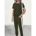 thumbnail image 3 of FreshPretty Womens 2 Piece Outfits Summer Tracksuit Sets Short Sleeve Tops Travel Long Pants Jogger Lounge Set, 3 of 8