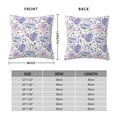 thumbnail image 3 of Rateoe Lavender Flowers Pattern Throw Pillow Cover Premium Pillow Stuffer Sham Square for Decorative Cushion Bed Couch Sofa(Pillow insert not included), 3 of 8