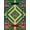 Green Tan Red, Pattern 7, variant on ODIKA 8'x10' Washable Area Rug Baseball Field Sport Design With Crossed Bats Ball And Stitched Seam Accents for Dining Room, Large Office, Lounge, Non-Slip Chair-Friendly Mat