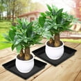 thumbnail image 3 of Large Black Plant Saucers and Flower Pot Bases Set for Indoor and Outdoor Garden Plants, and Leak-Proof, 3 of 6