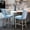 Light Blue, variant on Thick Velvet Upholstered | Button Tufted for Elegant Look | Cozy Seating in Dining and Apartment