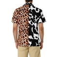 thumbnail image 3 of Lars Amadeus Men's Shirt Short Sleeve Button Down Striped Summer Shirt, 3 of 6