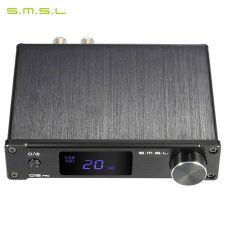 S.M.S.L Q5 pro Mini Portable HiFi Digital 3.5mm AUX Analog/ USB/ Coaxial/ Optical Stereo Audio Power Amplifier Amp with Remote (Best Stereo Amplifier For The Money)