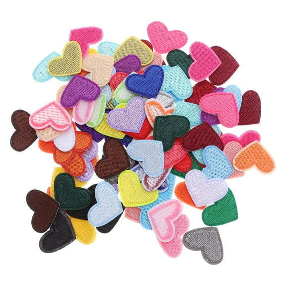 ELAYARD 93-Piece Assorted Color Embroidered Iron-On Patches for Clothing Repair, Decoration, Daily Wear, and Special Occasions