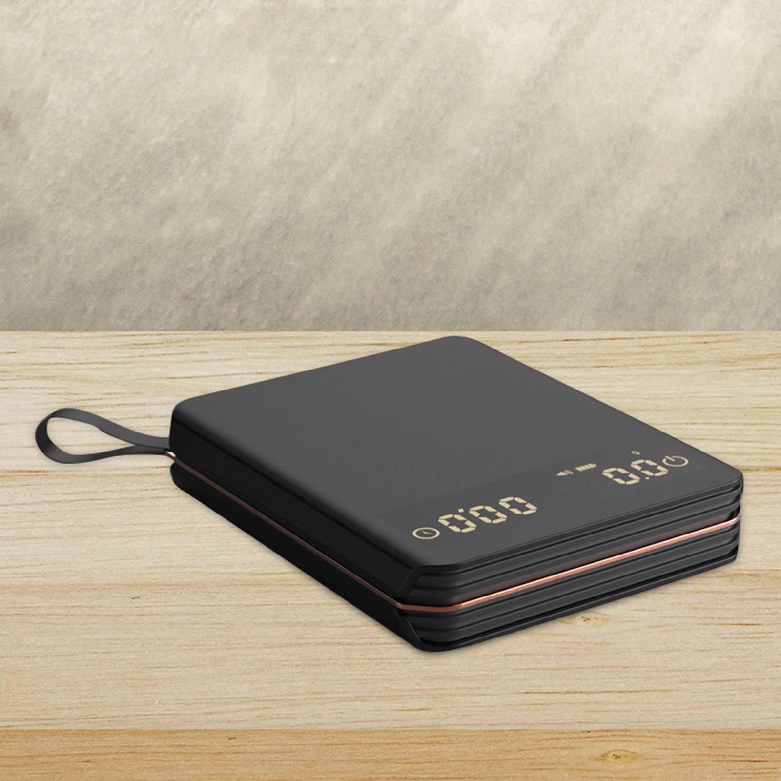 Fiocias Coffee Scale with Timer 2kg 0.1G Precision Portable Multifunction Kitchen Coffee