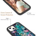 thumbnail image 3 of FYBTO for iPhone 13 Case for Women Girls, Leopard Cheetah Pattern Dual Layer Rugged Bumper High Impact Sturdy Protective Shockproof Phone Case Cover for iPhone 13,Black Leopard, 3 of 5
