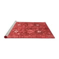 thumbnail image 2 of Ahgly Company Machine Washable Indoor Square Oriental Red Traditional Area Rugs, 6' Square, 2 of 4