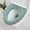 Green, variant on Horivan Warm Toilet Seat Cover for Winter Soft Cushioned Toilet Seat Protector Washable Knitted Fabric Non Slip Bathroom Accessories for Home Comfort