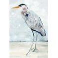 thumbnail image 2 of Stellar Design Studio 23x32 White Modern Wood Framed Museum Art Print Titled - Beach Blue Heron I, 2 of 4