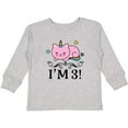 thumbnail image 3 of Inktastic Third Birthday Cat Unicorn Girls Long Sleeve Toddler T-Shirt, 3 of 5