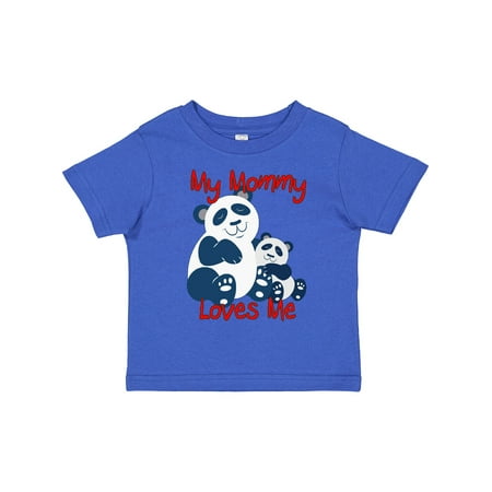 

Inktastic My Mommy Loves Me Panda Gift Toddler Boy or Toddler Girl T-Shirt