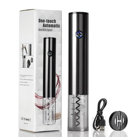 

1111Fourone Electric Wine Opener Automatic Electric Wine Bottle Corkscrew Opener Induction Corkscrew Opener Household Kichen Accessories Rechargeable