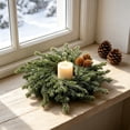 thumbnail image 7 of YOTQUSKI Mini Garland Wreath, Candle Ring Wreath, Durable Artificial Leaves, Used for Candlesticks, Ring Boxes, Aromatherapy Decoration, 7 of 7