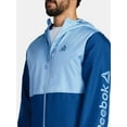 thumbnail image 5 of Reebok Men and Big Men's Jersey Lined Windbreaker Jacket with Hood, Lightweight, Sizes S-3XL, 5 of 6