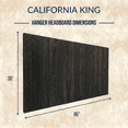 thumbnail image 5 of Barn Walls Solid Wood Headboard, California King Size - Black Barrel, 5 of 9