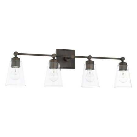 

Capital Lighting 121841-432 4 Light 10 Tall Bathroom Vanity Light - Bronze