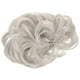 thumbnail image 3 of Extensiones de cabello sintético con cola de caballo para mujer, con moño, elástico y ondulado (gris), 3 of 8